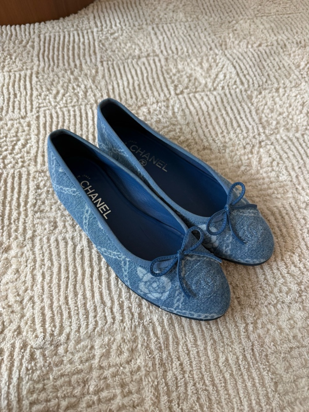 Chanel Denim Ballet Flats Blue Size 36.5 - Picture 8 of 8